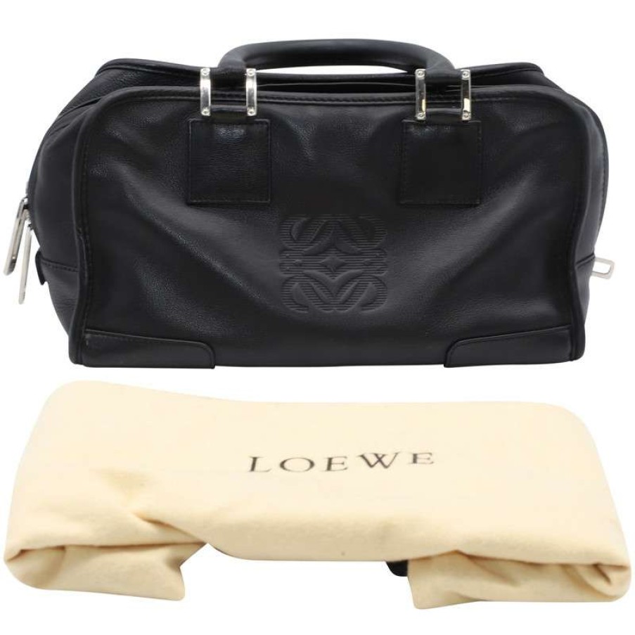 Loewe * | Unique Loewe Handbag Leather In (One Size) Black