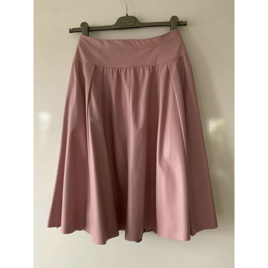 Loewe * | Best Sale Loewe Skirt Leather In (Size Xs) Pink