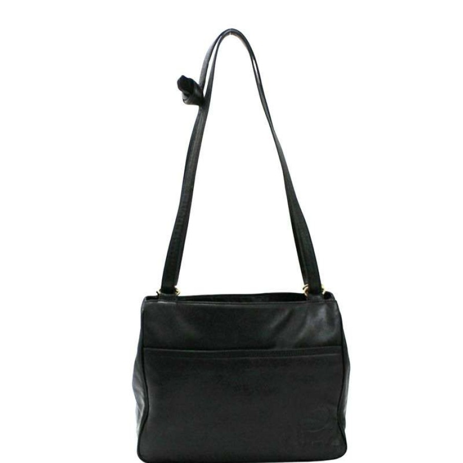 Loewe * | Cut Price Loewe Shoulder Bag Leather In (One Size) Black