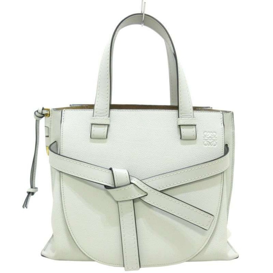 Loewe * | Low Price Loewe Gate Leather In (One Size) White