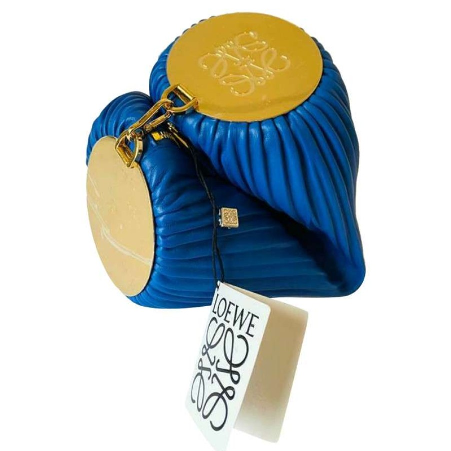 Loewe * | Exquisite Gifts Loewe Clutch Bag Leather In (One Size) Blue