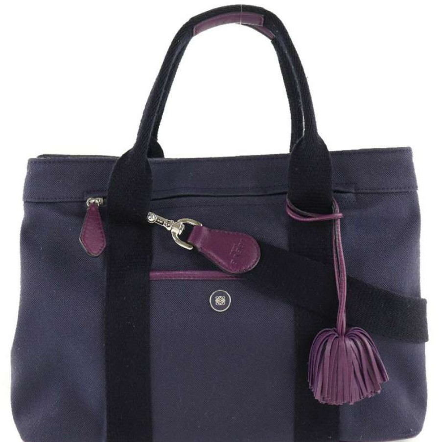 Loewe * | Best Choice Loewe Tote Bag Canvas In (One Size) Violet