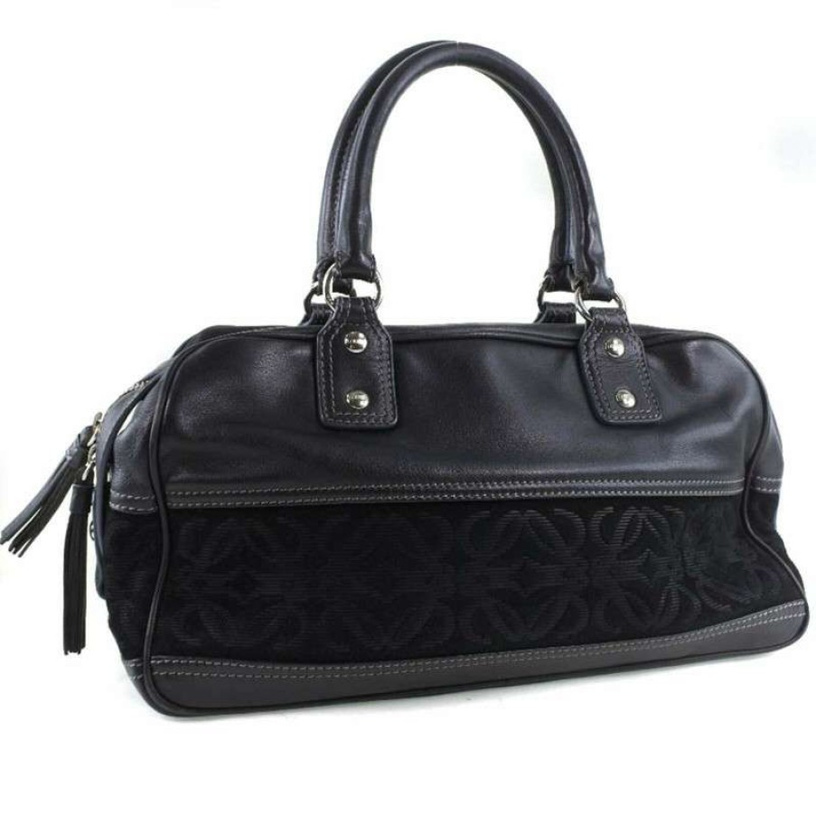 Loewe * | Tendy Style Loewe Handbag Leather In (One Size) Black