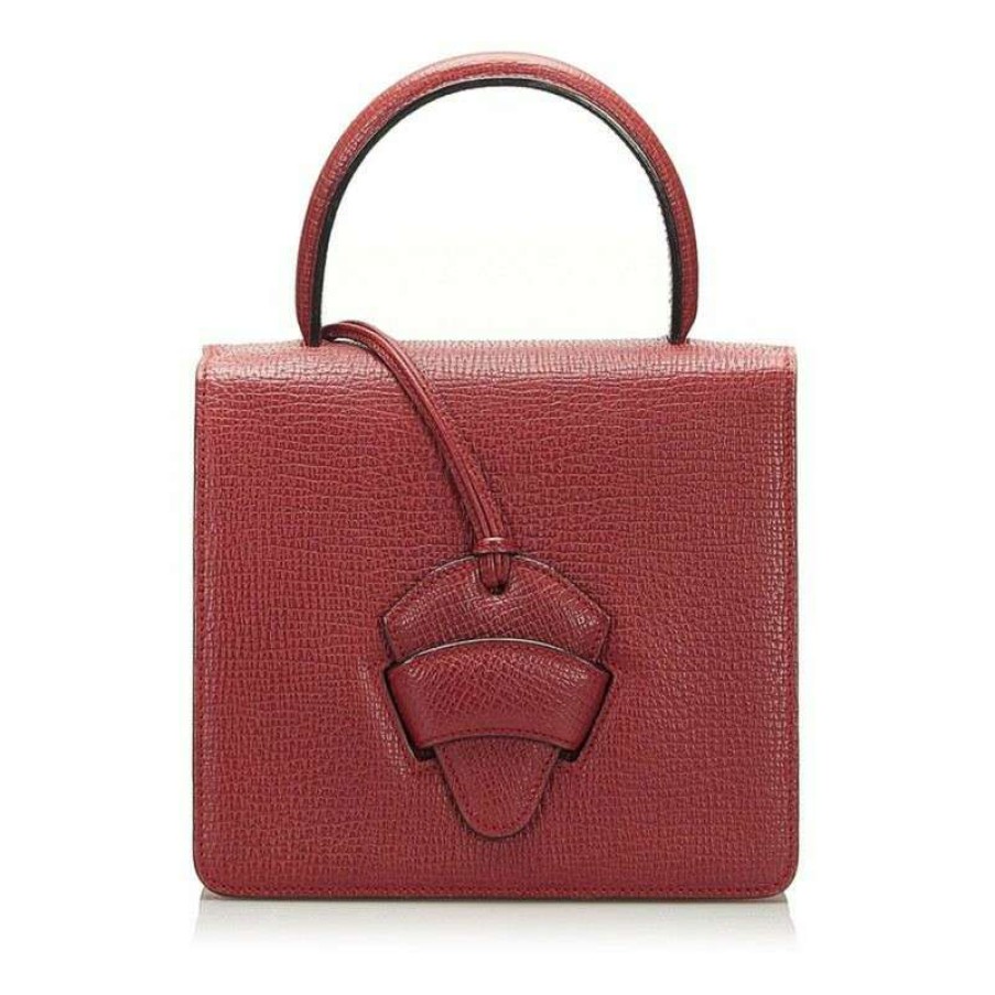 Loewe * | Best Choice Loewe Handbag Leather In (One Size) Red