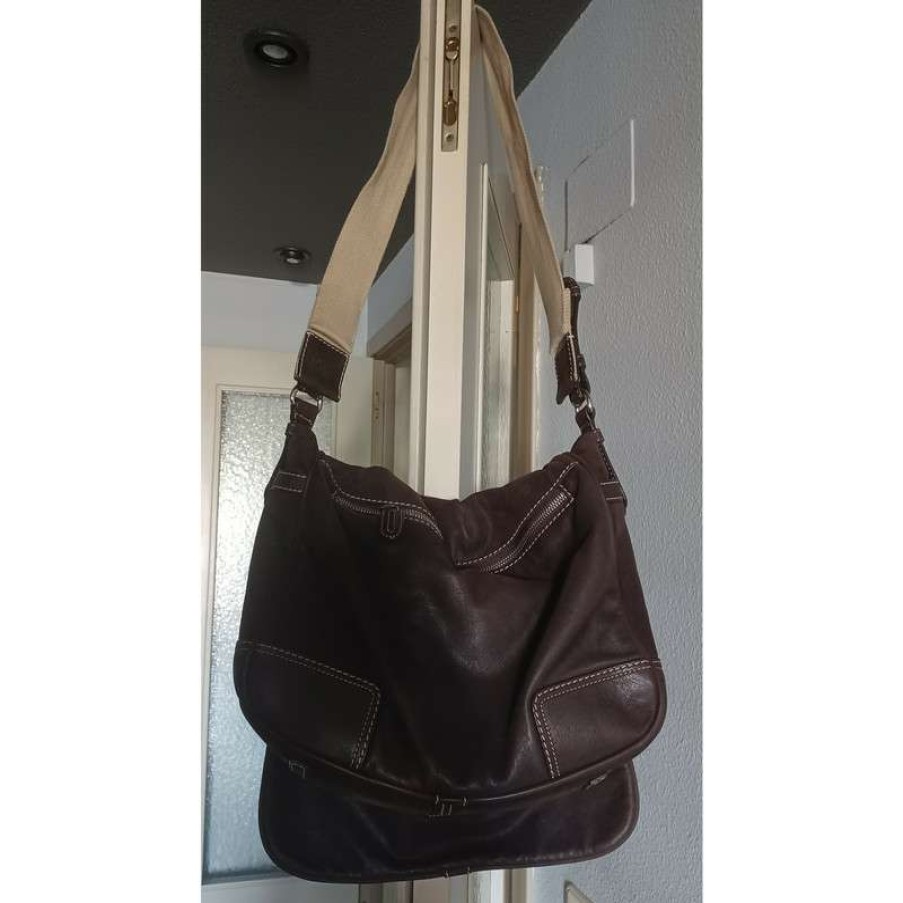 Loewe * | Best Sale Loewe Shoulder Bag Leather In (One Size) Brown