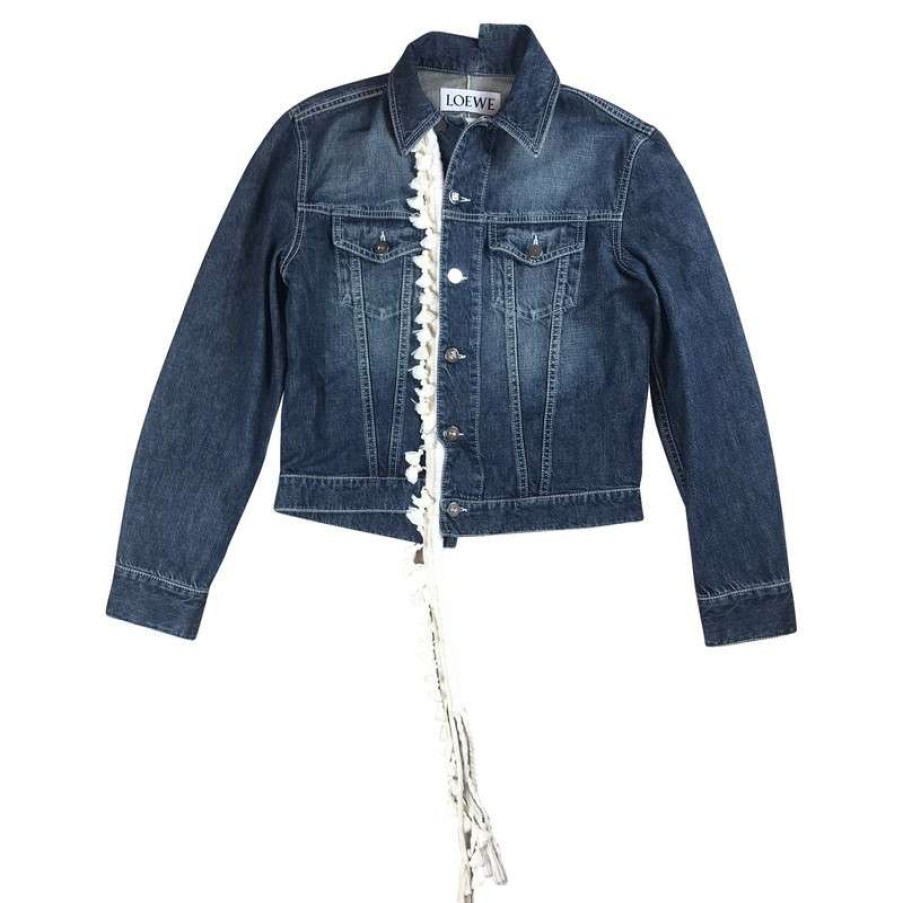 Loewe * | Best Sellers Loewe Jacket/Coat Jeans Fabric In (Size S) Blue