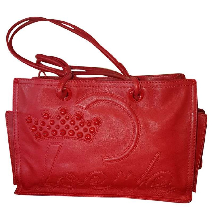 Loewe * | Best Choice Loewe Shoulder Bag Leather In (One Size) Red