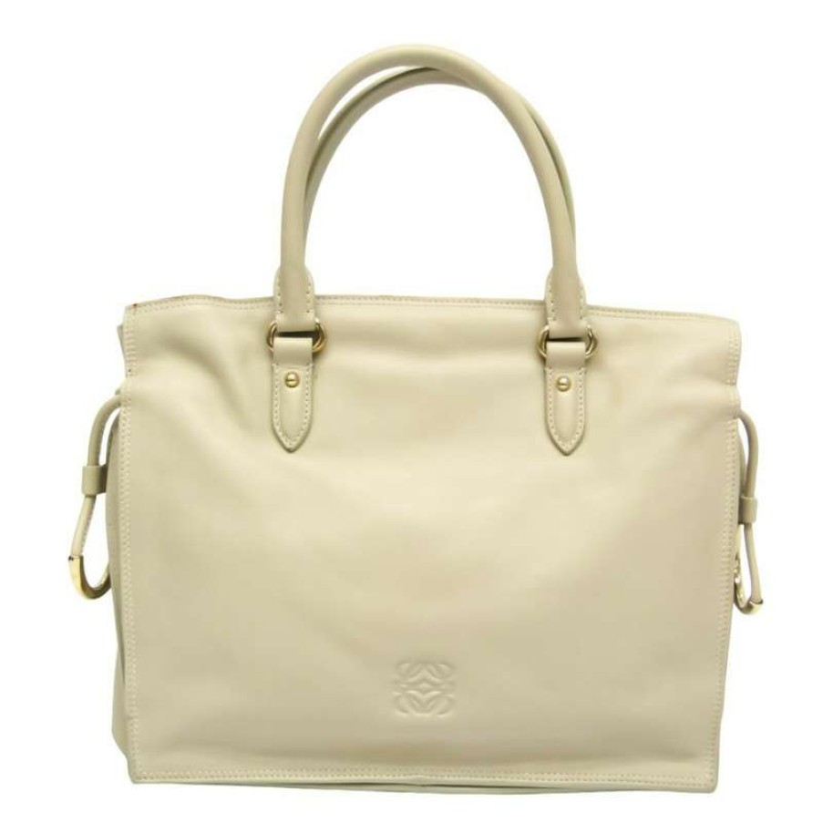 Loewe * | Top Sellers Loewe Handbag Leather In (One Size) Beige