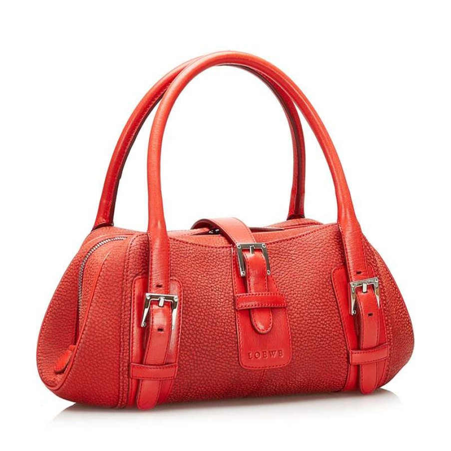 Loewe * | Low Price Loewe Handbag Leather In (One Size) Red