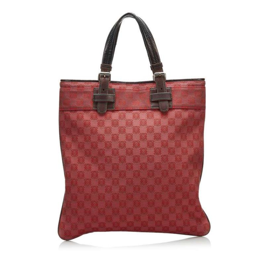 Loewe * | Top Sellers Loewe Tote Bag Canvas In (One Size) Red