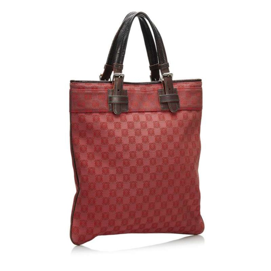 Loewe * | Top Sellers Loewe Tote Bag Canvas In (One Size) Red