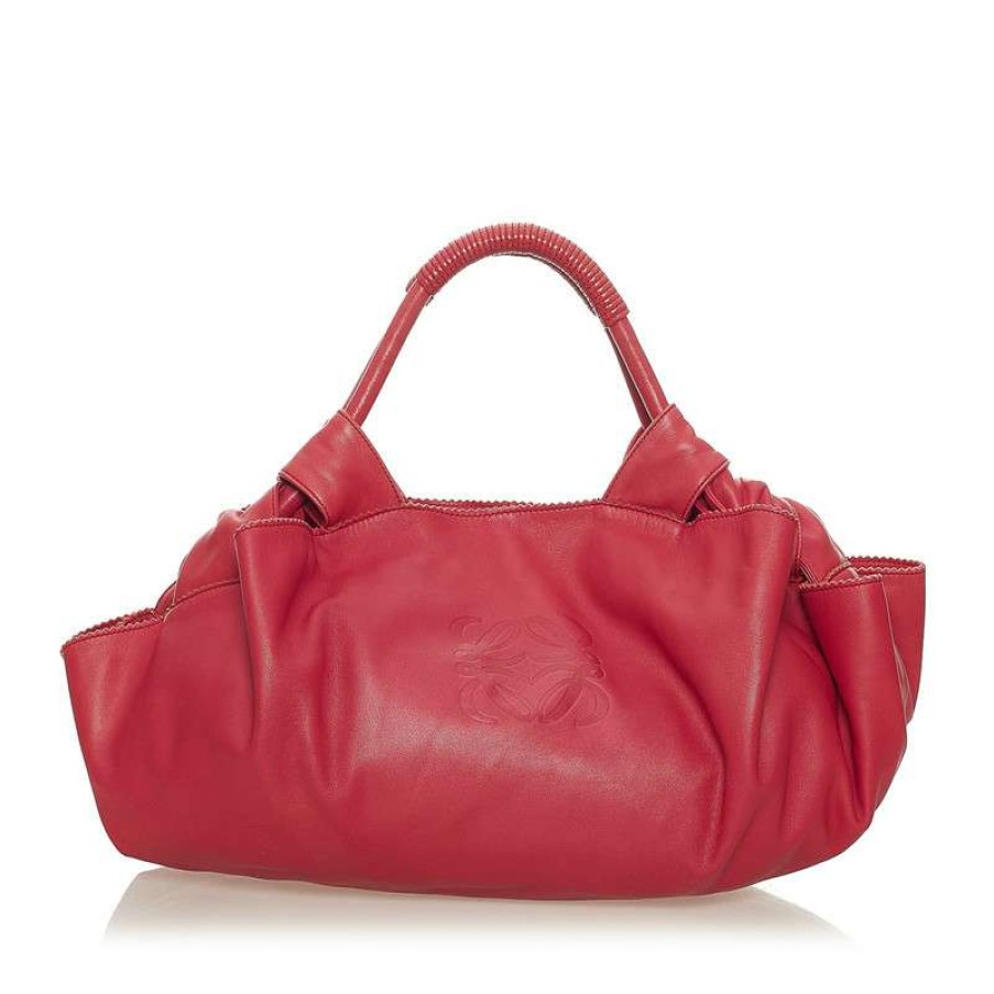 Loewe * | Clearance Loewe Handbag Leather In (One Size) Red