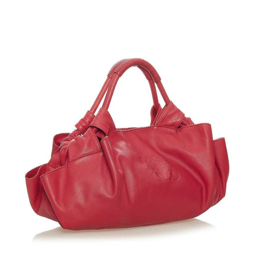 Loewe * | Clearance Loewe Handbag Leather In (One Size) Red