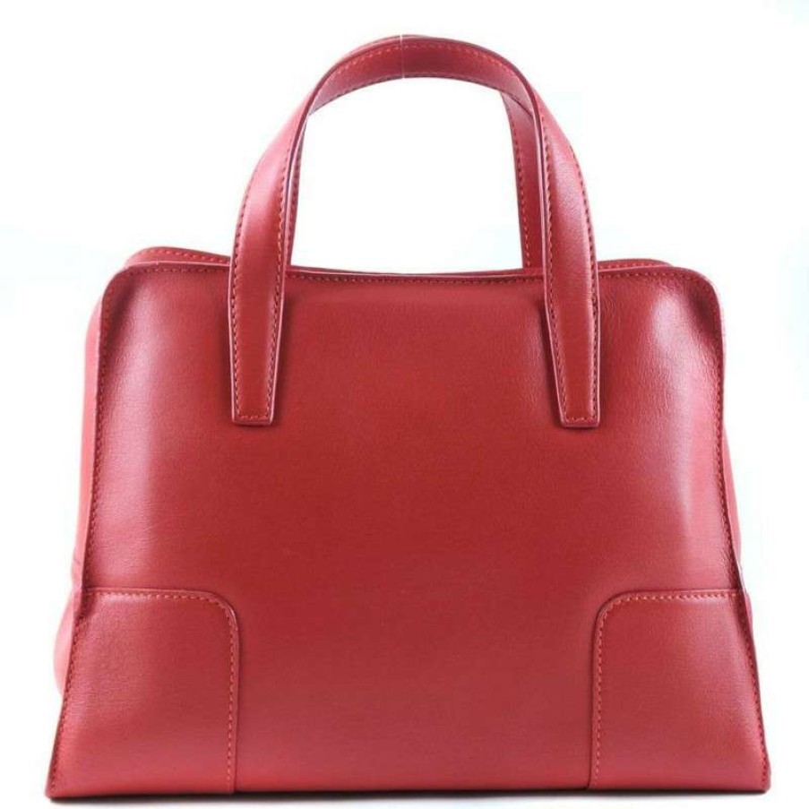 Loewe * | Best Sale Loewe Handbag Leather In (One Size) Red