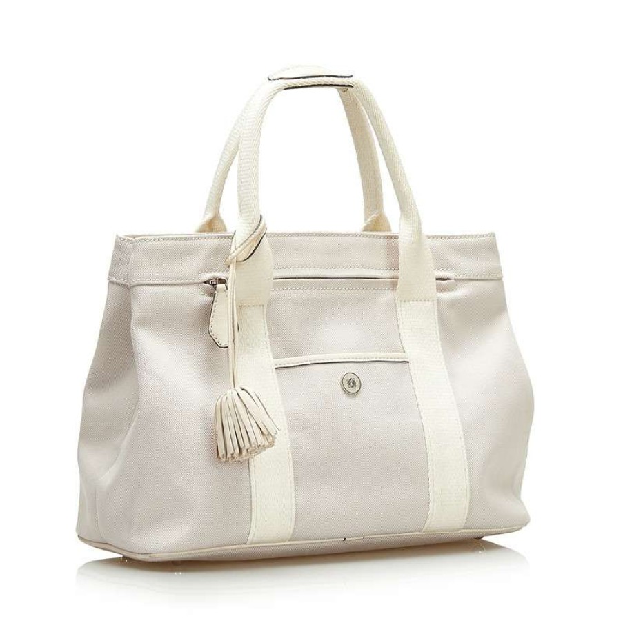 Loewe * | Premium Loewe Shoulder Bag Canvas In (One Size) White