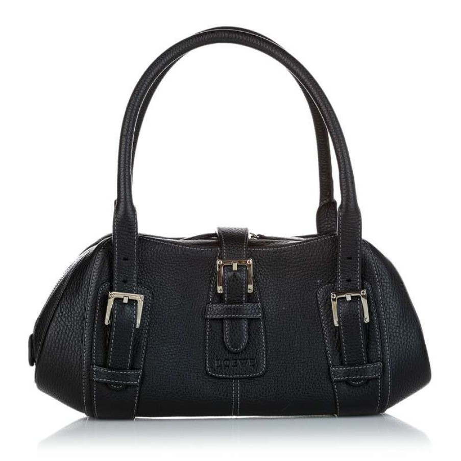 Loewe * | Premium Loewe Handbag Leather In (One Size) Black