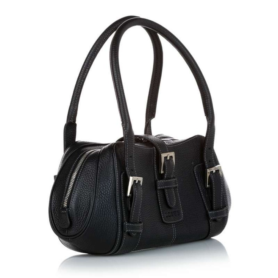 Loewe * | Premium Loewe Handbag Leather In (One Size) Black