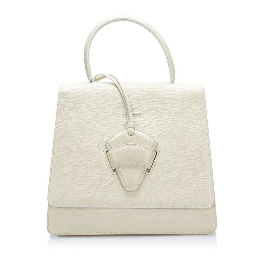 Loewe * | Sale Loewe Shoulder Bag Leather In (One Size) White