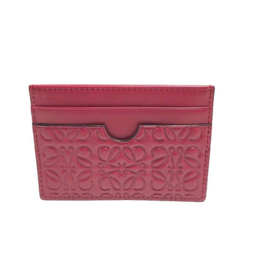 Loewe * | Excellent Loewe Bag/Purse Leather In (One Size) Bordeaux