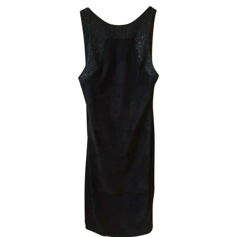 Loewe * | Hot Selling Loewe Suede Dress(Size S) Black