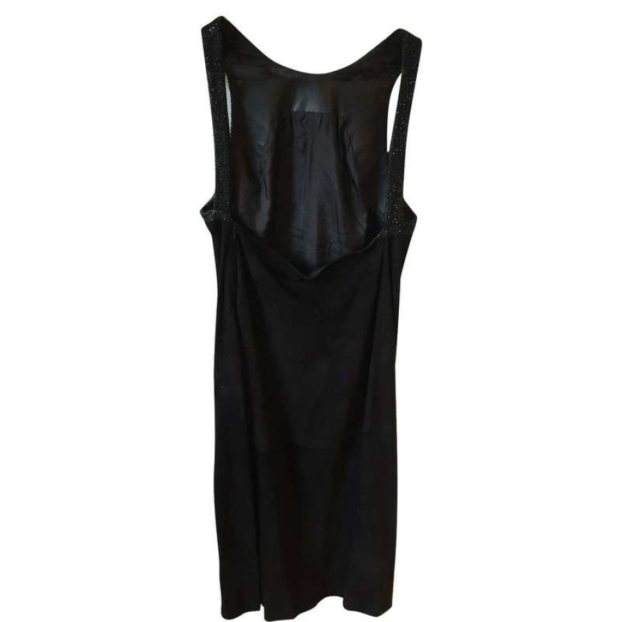 Loewe * | Hot Selling Loewe Suede Dress(Size S) Black