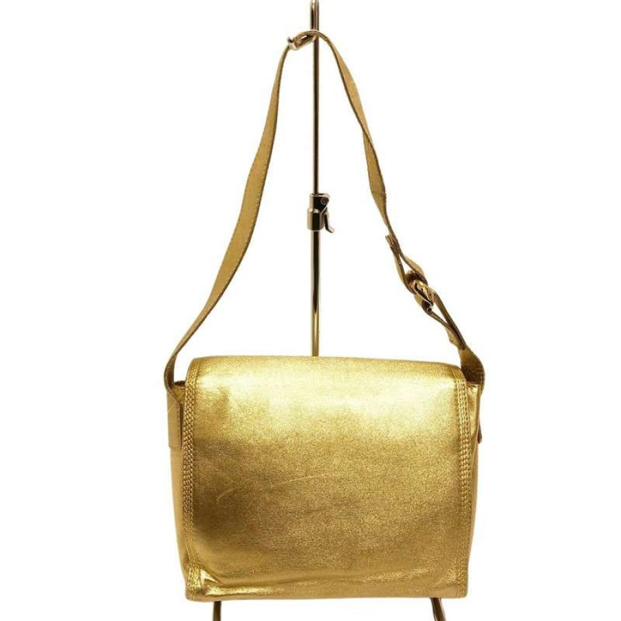 Loewe * | Tendy Style Loewe Shoulder Bag Leather In (One Size) Gold