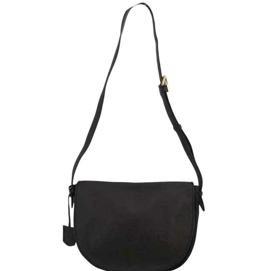 Loewe * | Best Sale Loewe Shoulder Bag Leather In (One Size) Black