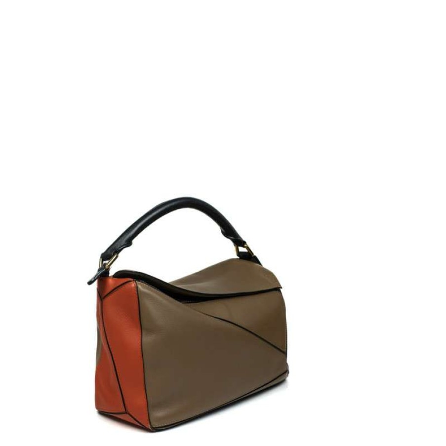 Loewe * | Premium Loewe Puzzle Bag Leather In (One Size) Brown