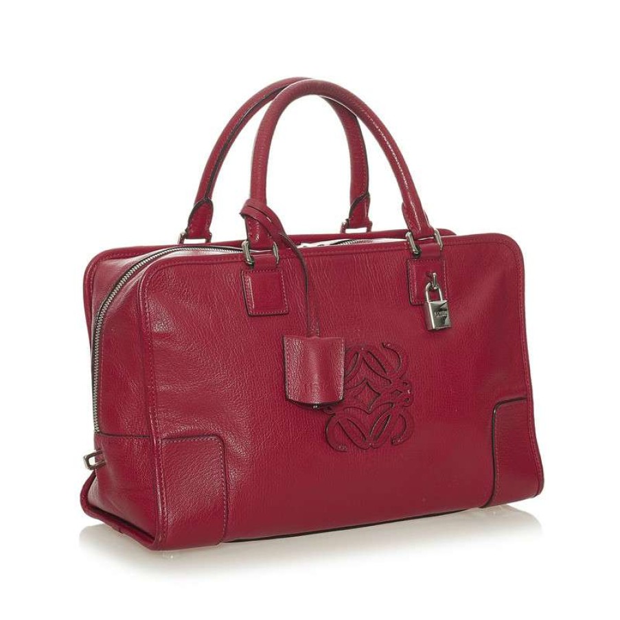 Loewe * | New Threads Loewe Handbag Leather In (One Size) Red