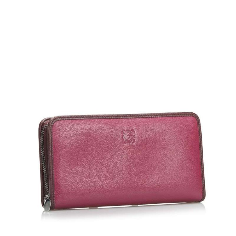 Loewe * | Best Sale Loewe Bag/Purse Leather In (One Size) Red