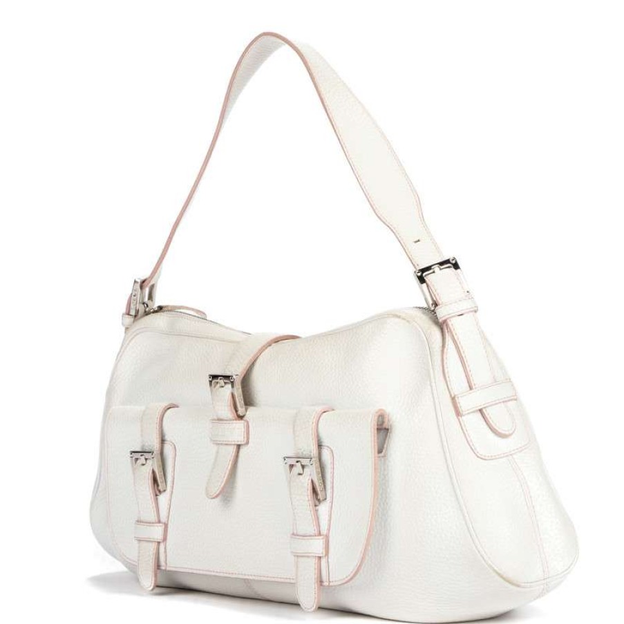 Loewe * | Top Sell Loewe Shoulder Bag Leather In (One Size) White