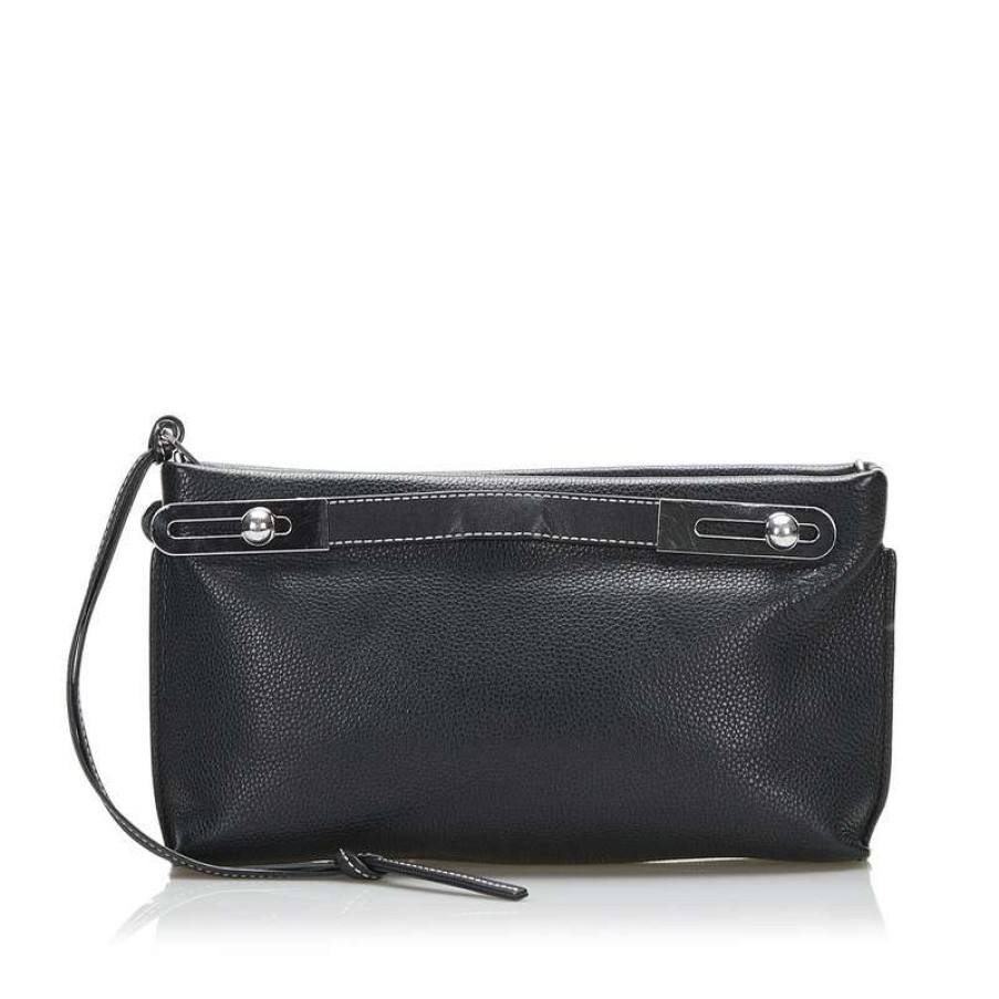 Loewe * | Quick Delivery Loewe Shoulder Bag Leather In (One Size) Black